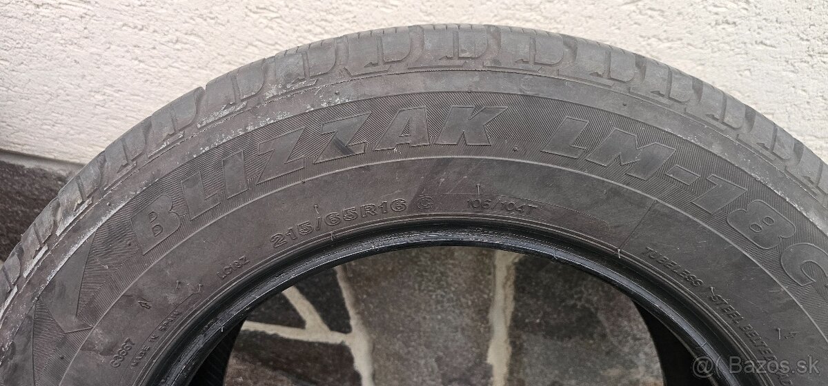Zimné pneumatiky 215/65 R16 c, Bridgestone Blizzak LM-18c - 2