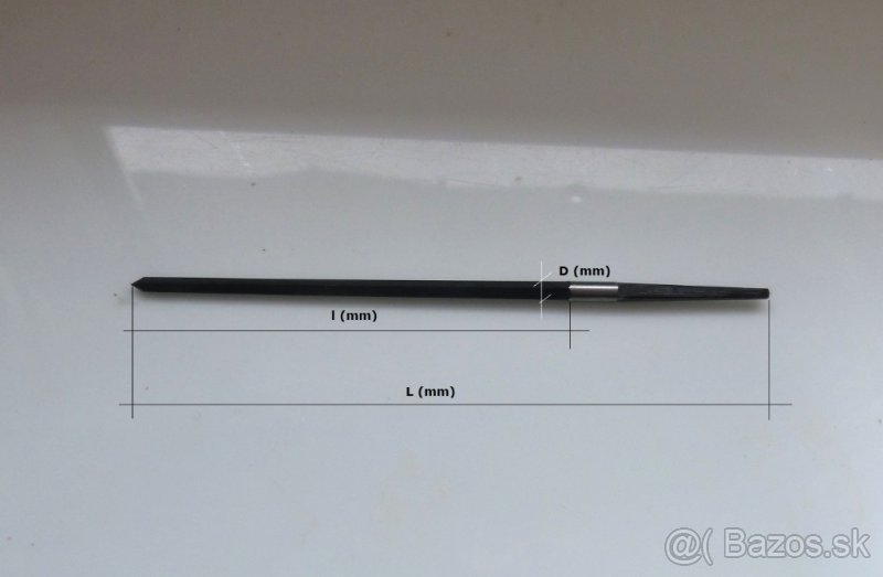 Výstružník ruční 4 mm na malé otvory 1:100 (NOVÉ) - 2