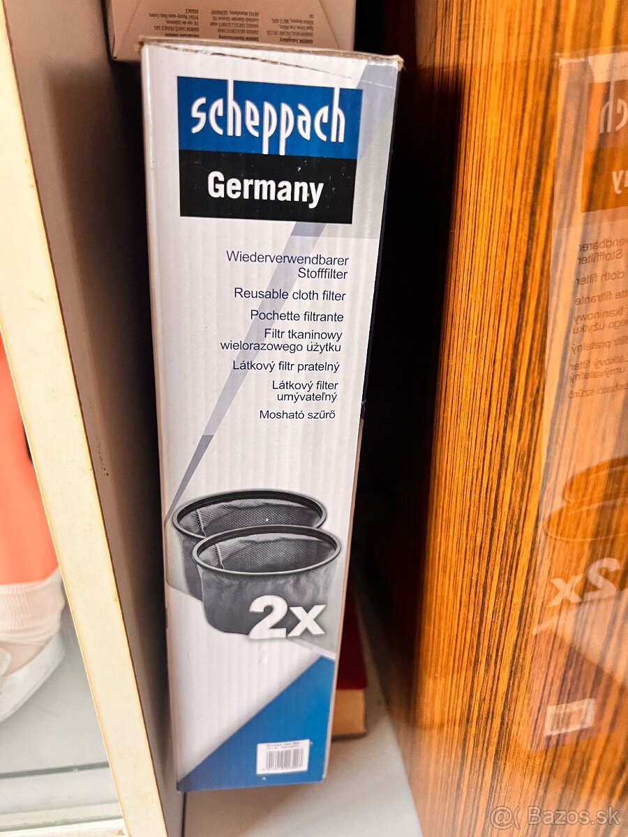 Scheppach látkový filter do vysávača na popol 2ks - 2