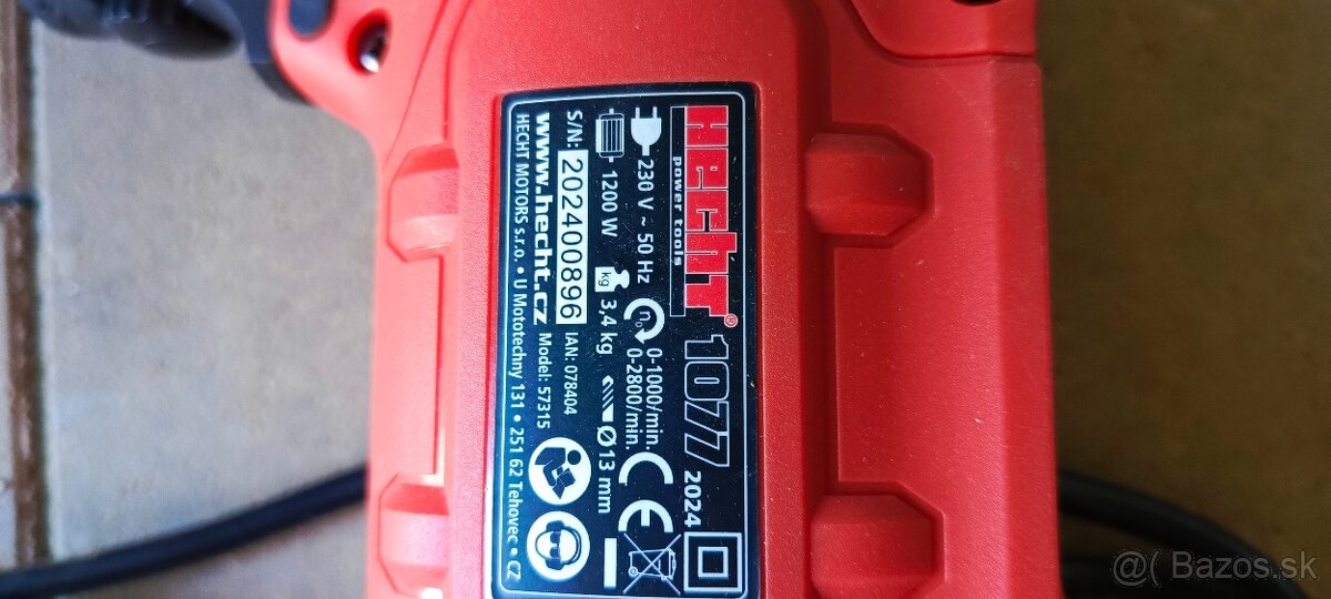 Predám príklepovú vŕtačku Hecht - 2