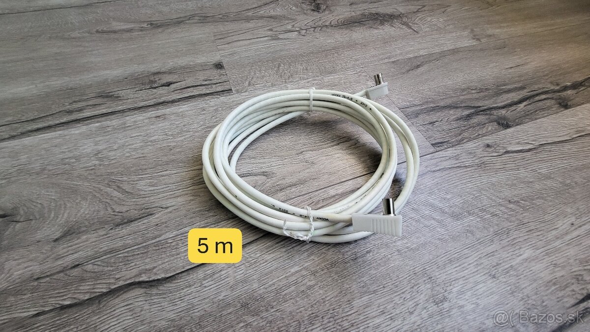 Koaxiálny kábel TV/Anténny 5 m - 2