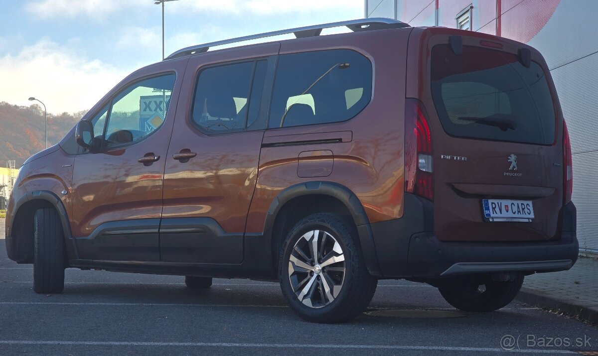 Peugeot Rifter1.5hdi 96kw-kúpené na Slovensku-1.majiteľ-2020 - 2