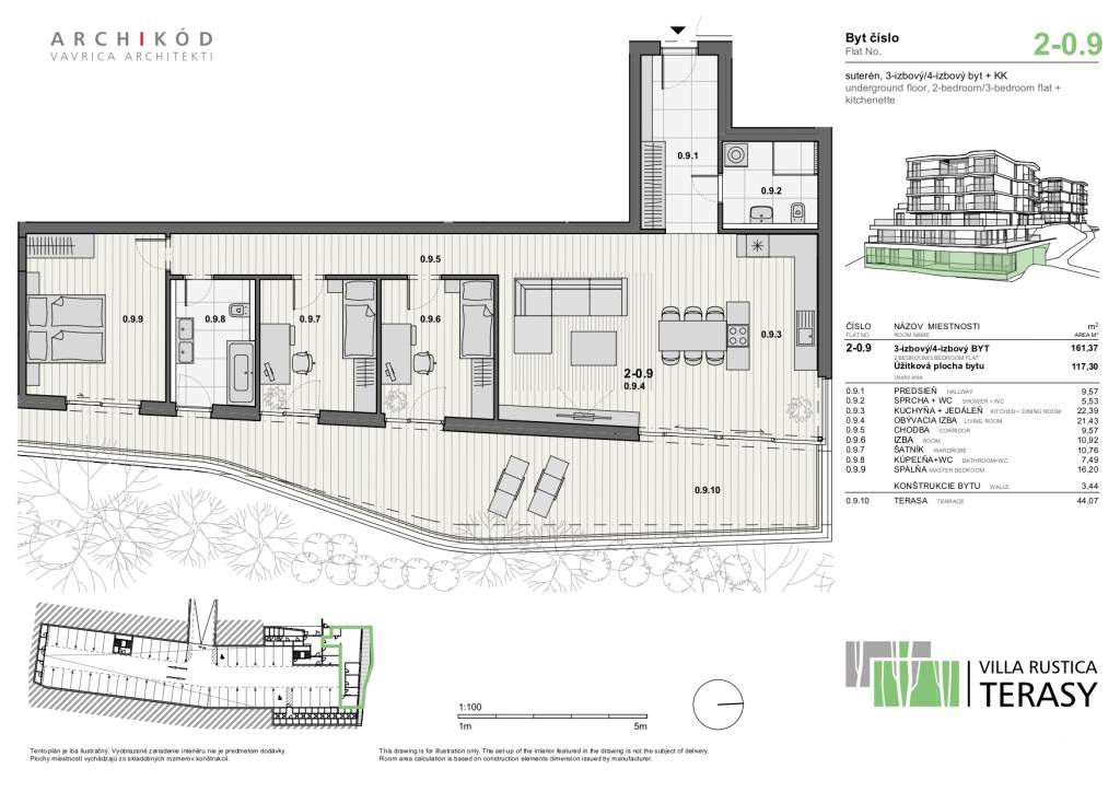 PREDAJ I 4-izbový byt v projekte VILLA RUSTICA-TERASY 2, Dúb - 2