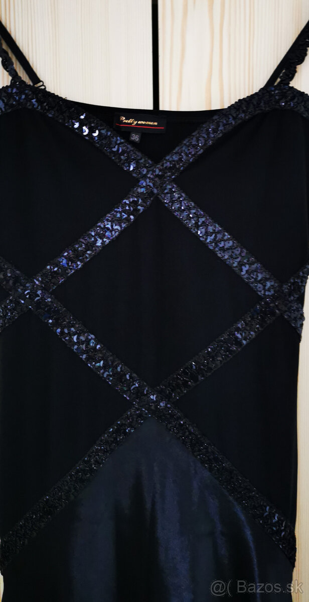 Predám dlhé čierne šaty - 2
