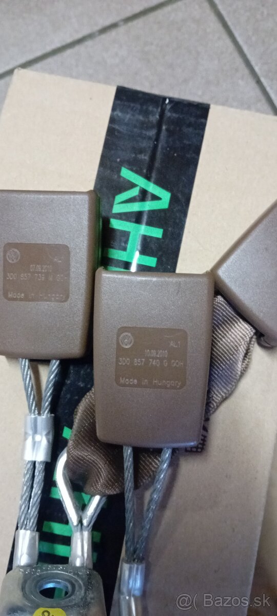 Bezpečnostné pásy VW Phaeton - hnedá farba - 2