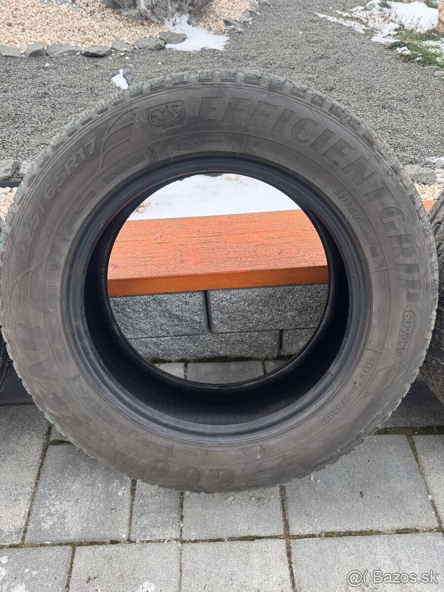 4 ks LETNE PNEU GOODYEAR 225/65 R17 - 2