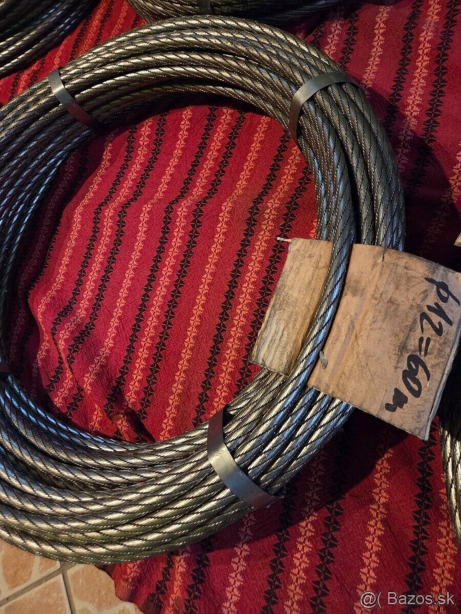 Predám nové kvalitné valcované lano 12mm - 2