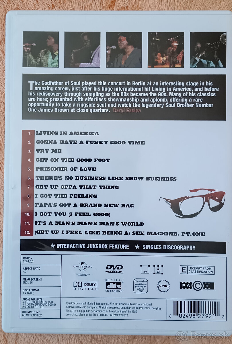 James Brown - Live In Berlin DVD - 2
