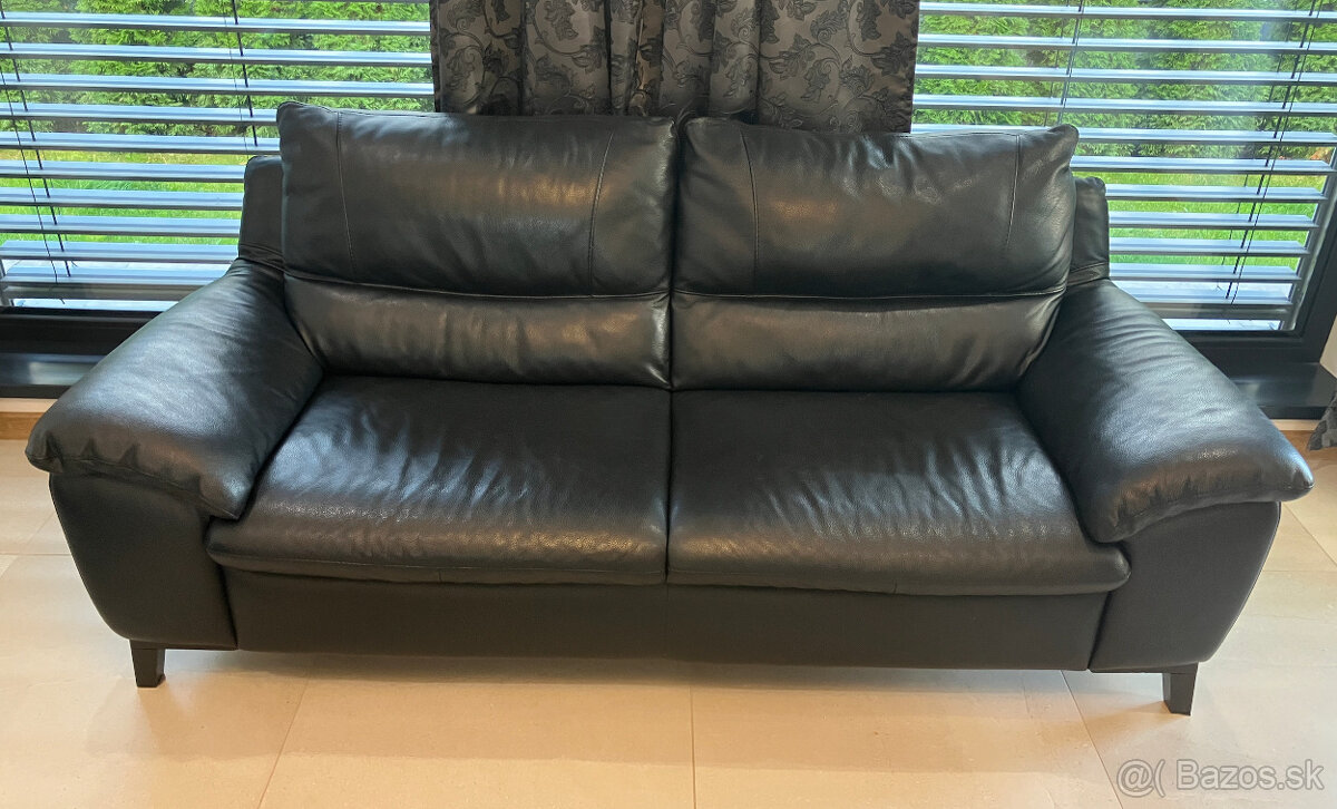 2x gauč a kreslo - KOŽA - 2