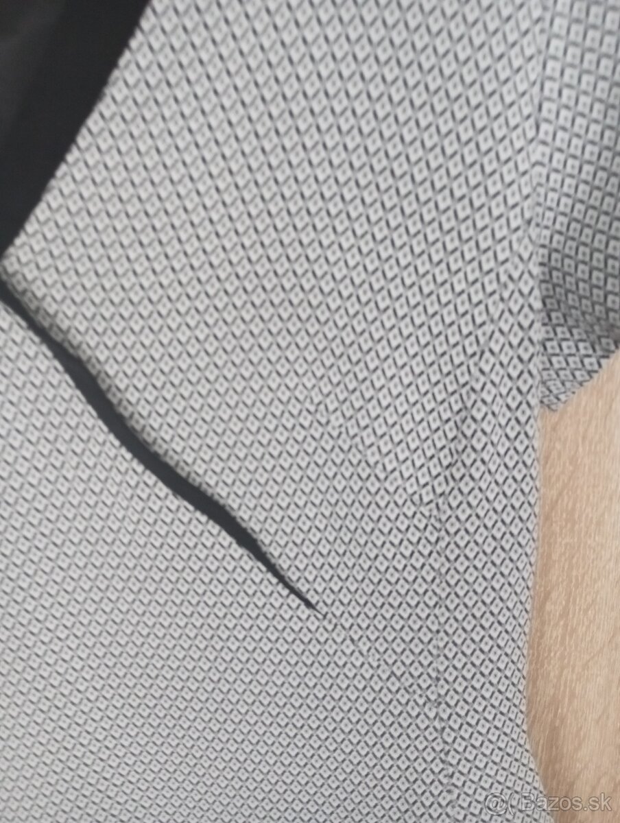 Sivé biznis šaty S - 2