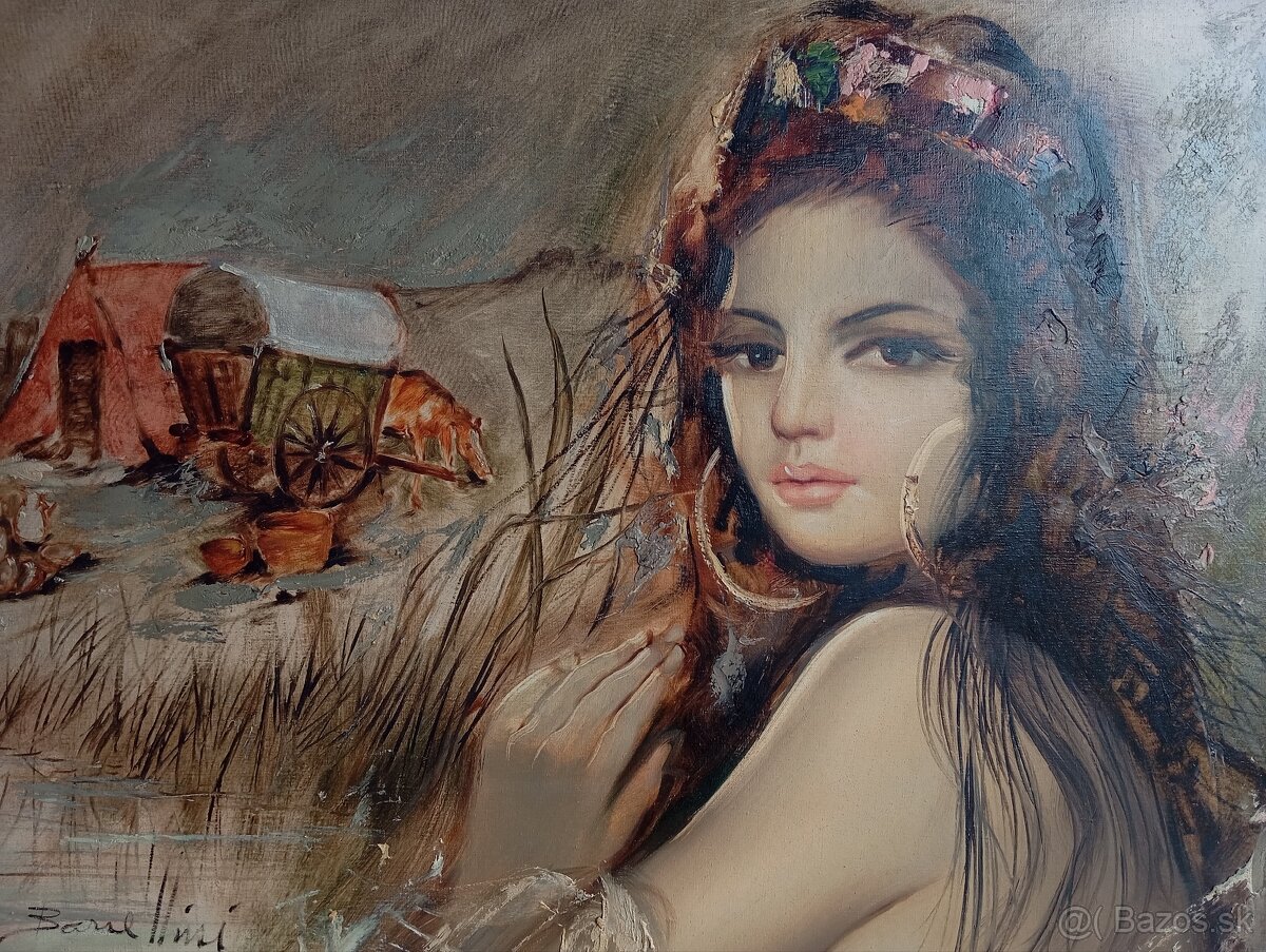 AKCIA Obrovský dekoratívny olej na plátne 97x77 cm - 2