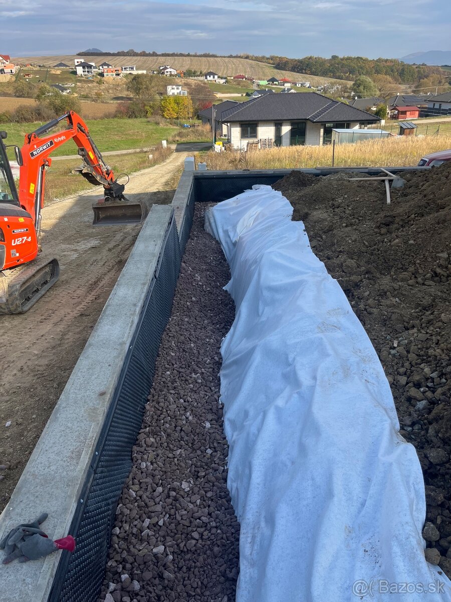 Gabionove múry,hrubé stavby - 2