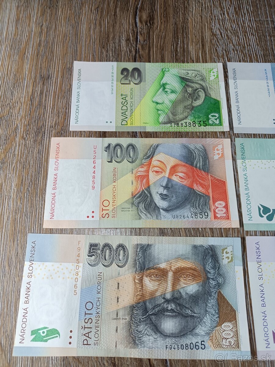 Sada Slevenských bankoviek - 2