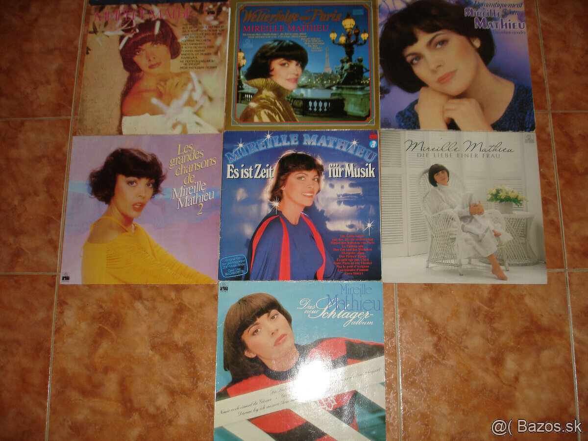 predám LP platne Mireille Mathieu a J.Iglesias - 2