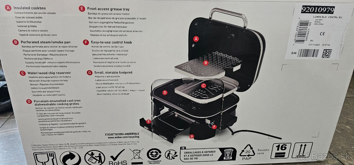 Elektrický grill Weber Lumin Black EU - 2