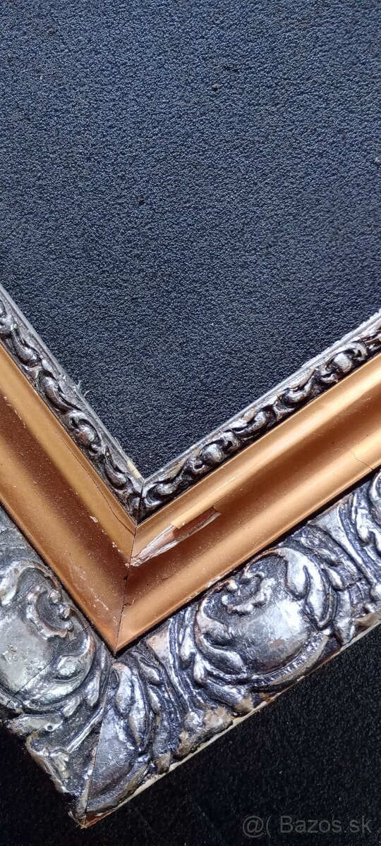 Ponúkam starý rám vhodný na zrkadlo alebo obraz - 2