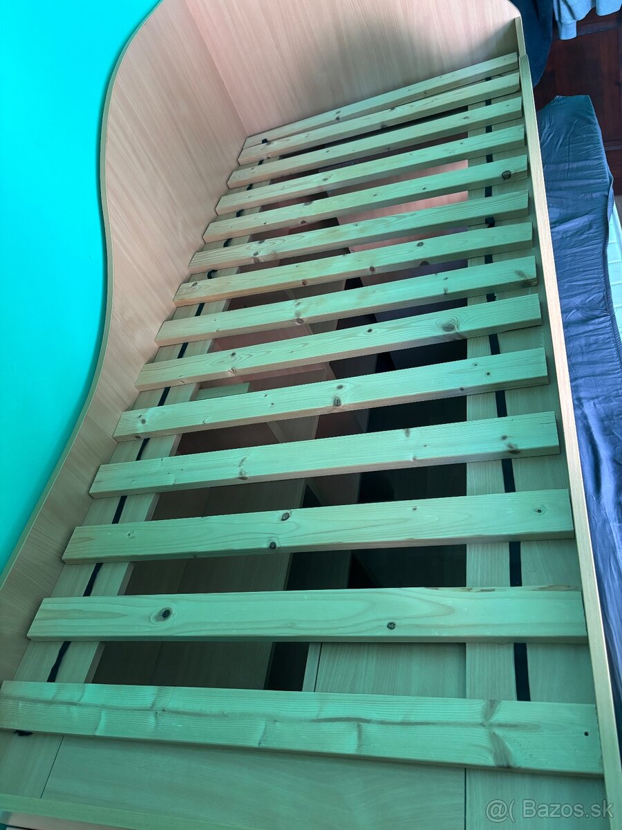 Ponukam vyvýšenú postel s úložným priestorom+MATRAC A ROŠT - 2