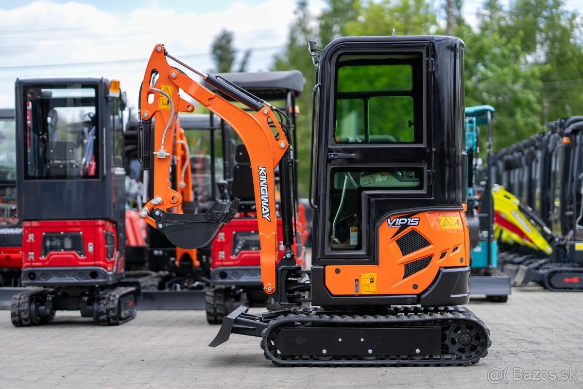 Minibager VIP15 s kabinou – Silný stroj s plným komfortem - 2