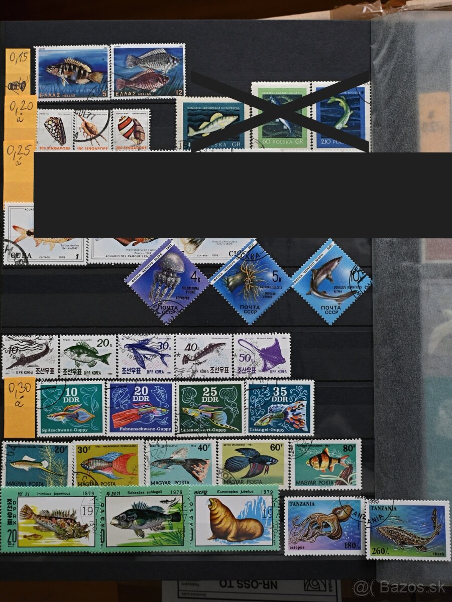 Známky - fauna - ryby a morský život - 2