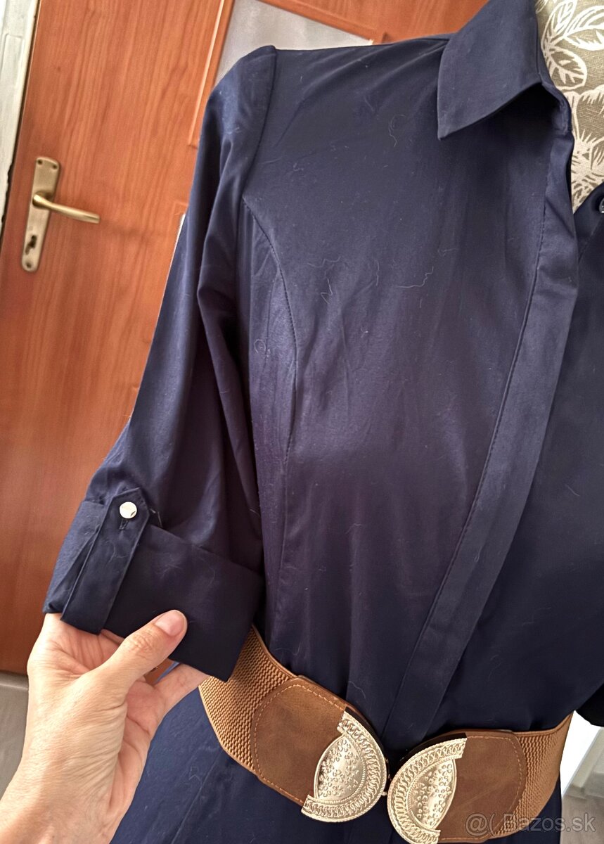 Tmavomodré šaty Orsay - 2