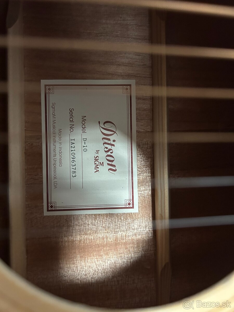 Predam Akusticku gitaru Ditson Guitars D-10 - 2