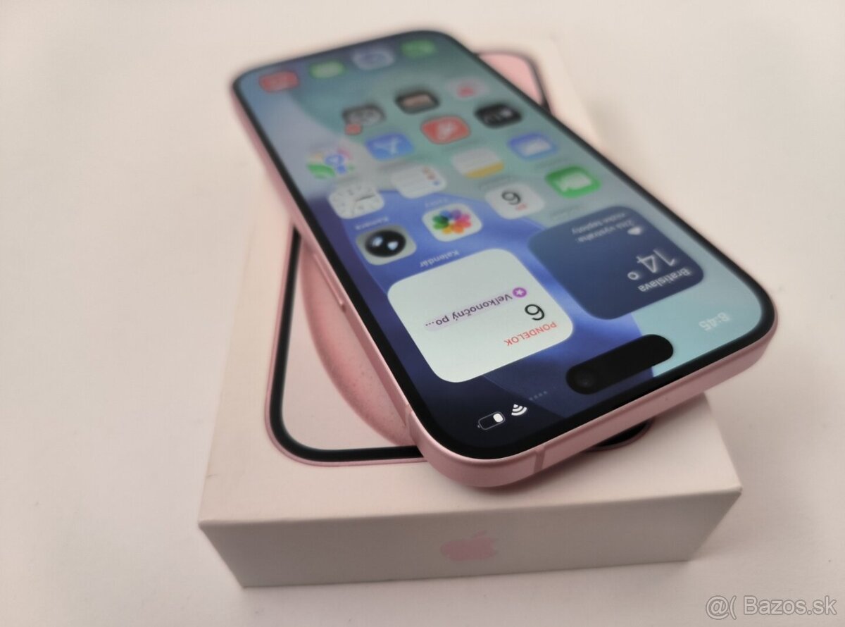 apple iphone 15 Plus 128gb Pink / Batéria 88% - 2