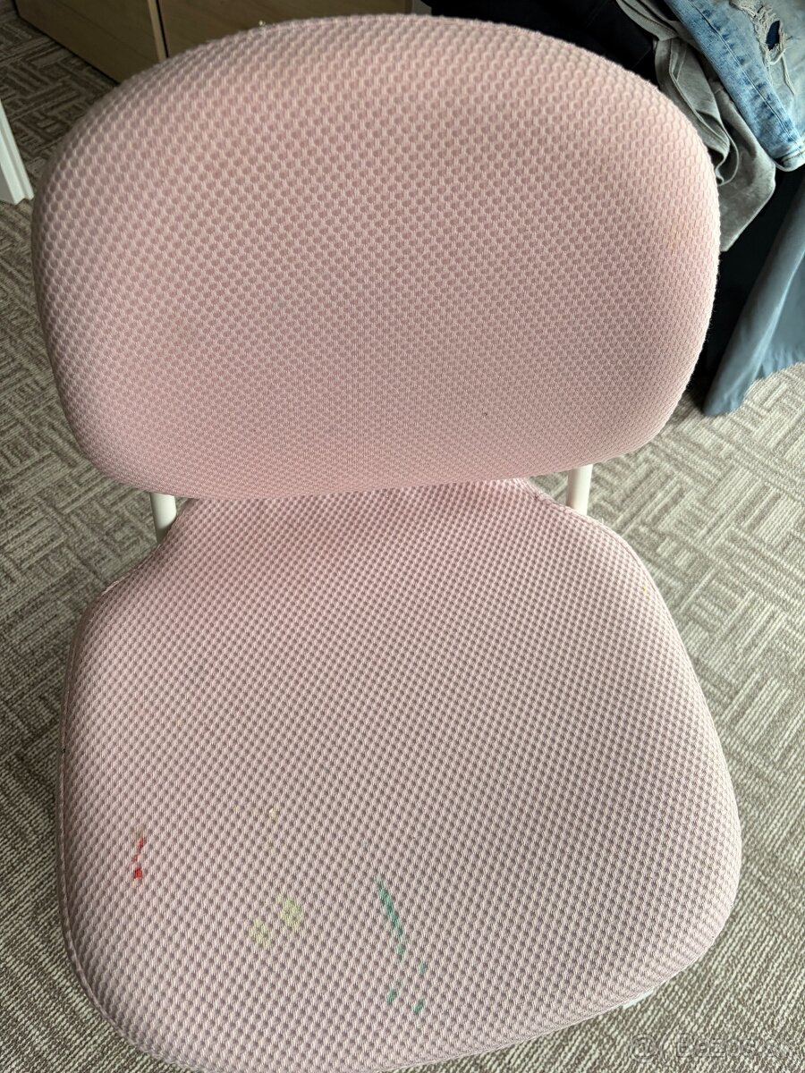 Predám detskú stoličku IKEA VIMUND – svetloružová - 2