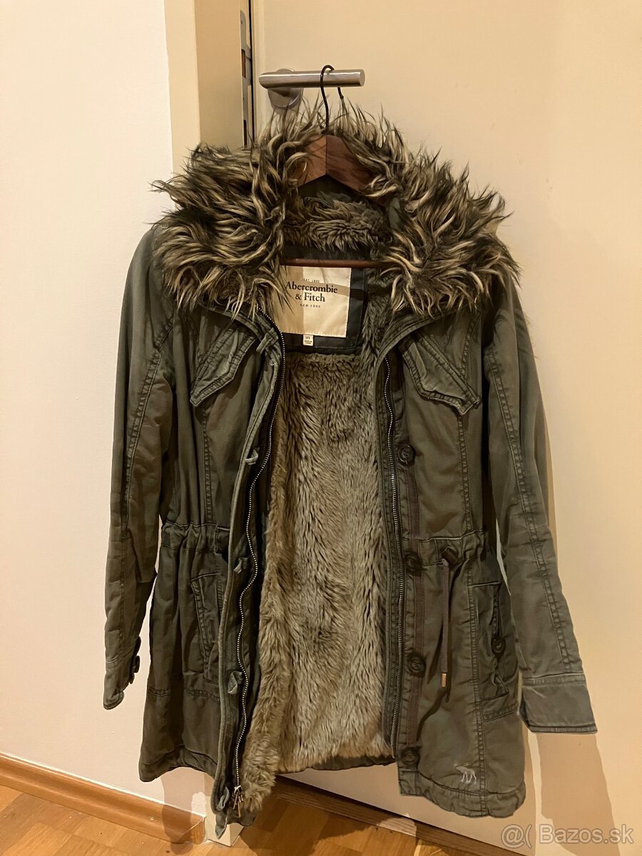Zimny dlhy kabat Abercrombie & Fitch XS - 2
