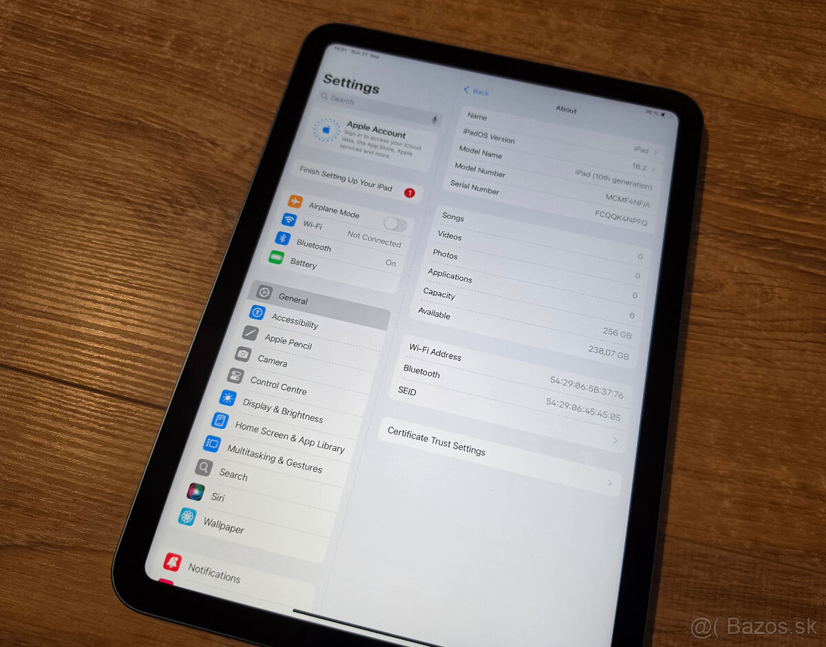Apple iPad 10 256gb modry - 2