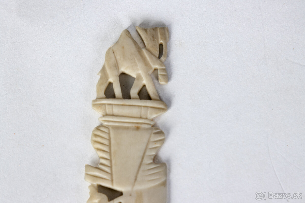 Starožitný otvárač na listy zo slonoviny - 2