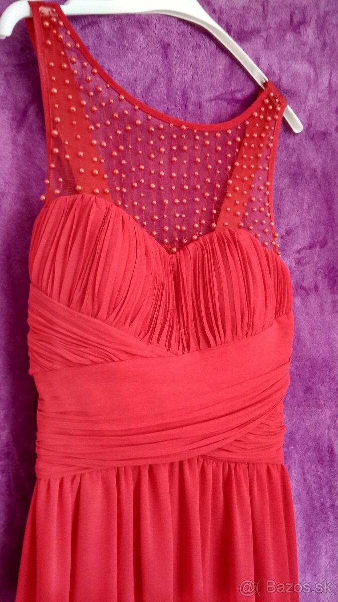 Spoločenské červene šaty - 2