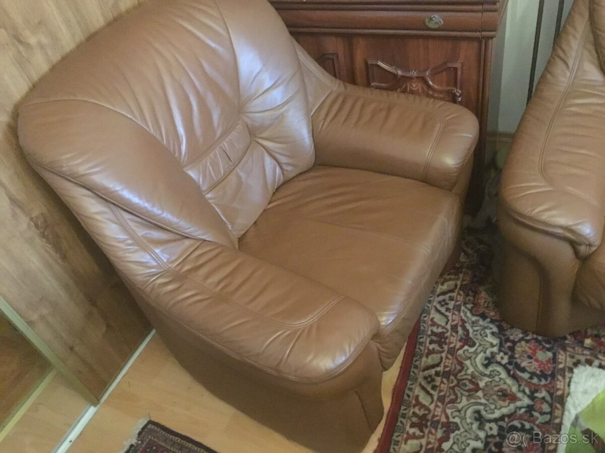 Koženna sedacia súprava - 2