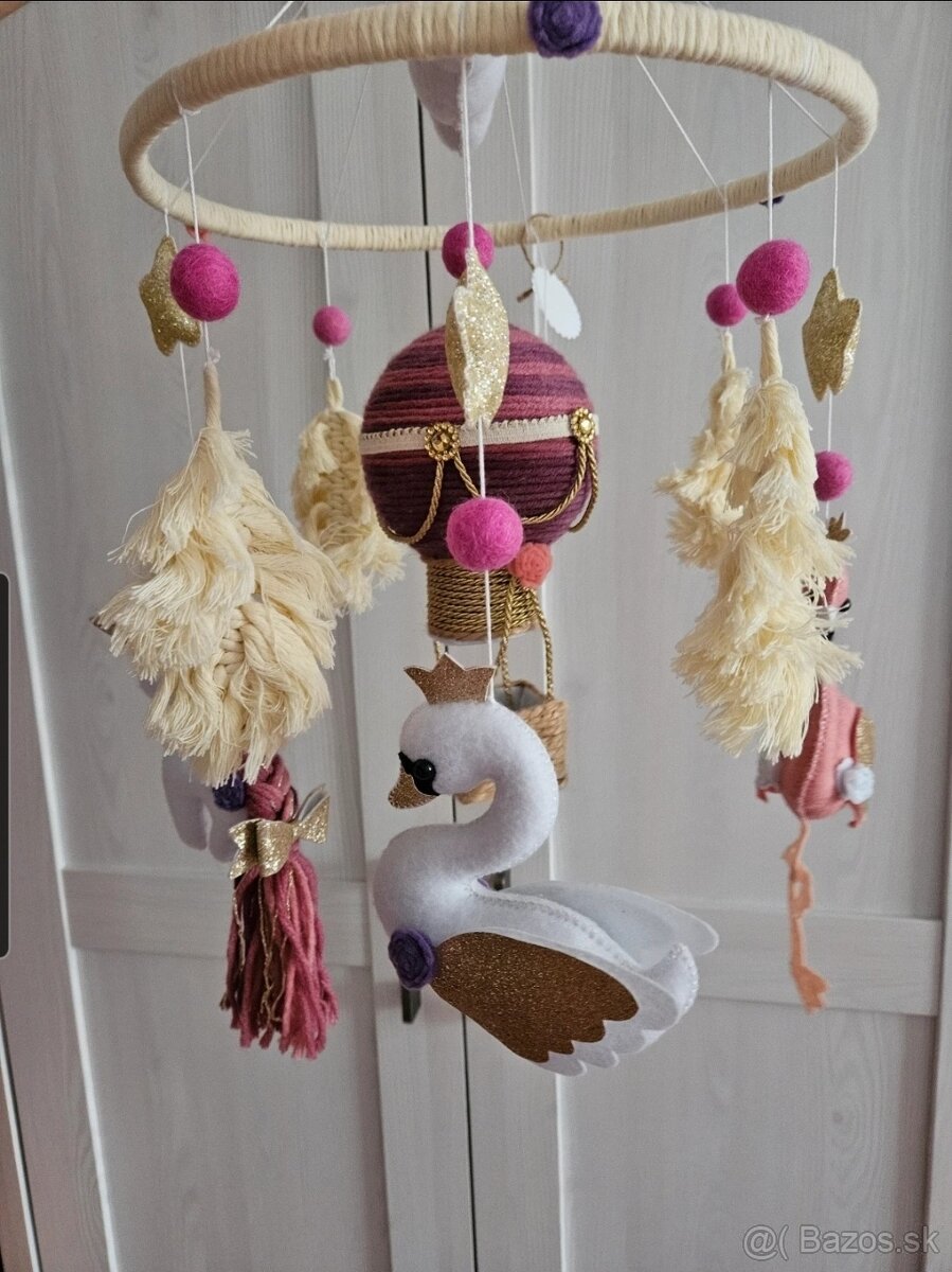 Handmade kolotoc nad postielku denin_decor - 2