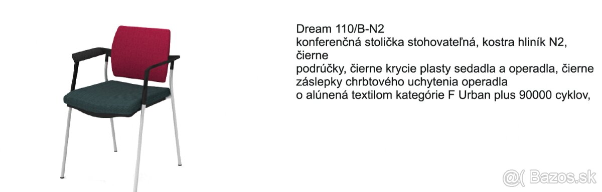 Predám stoličky Dream 110/B-N2 - 2