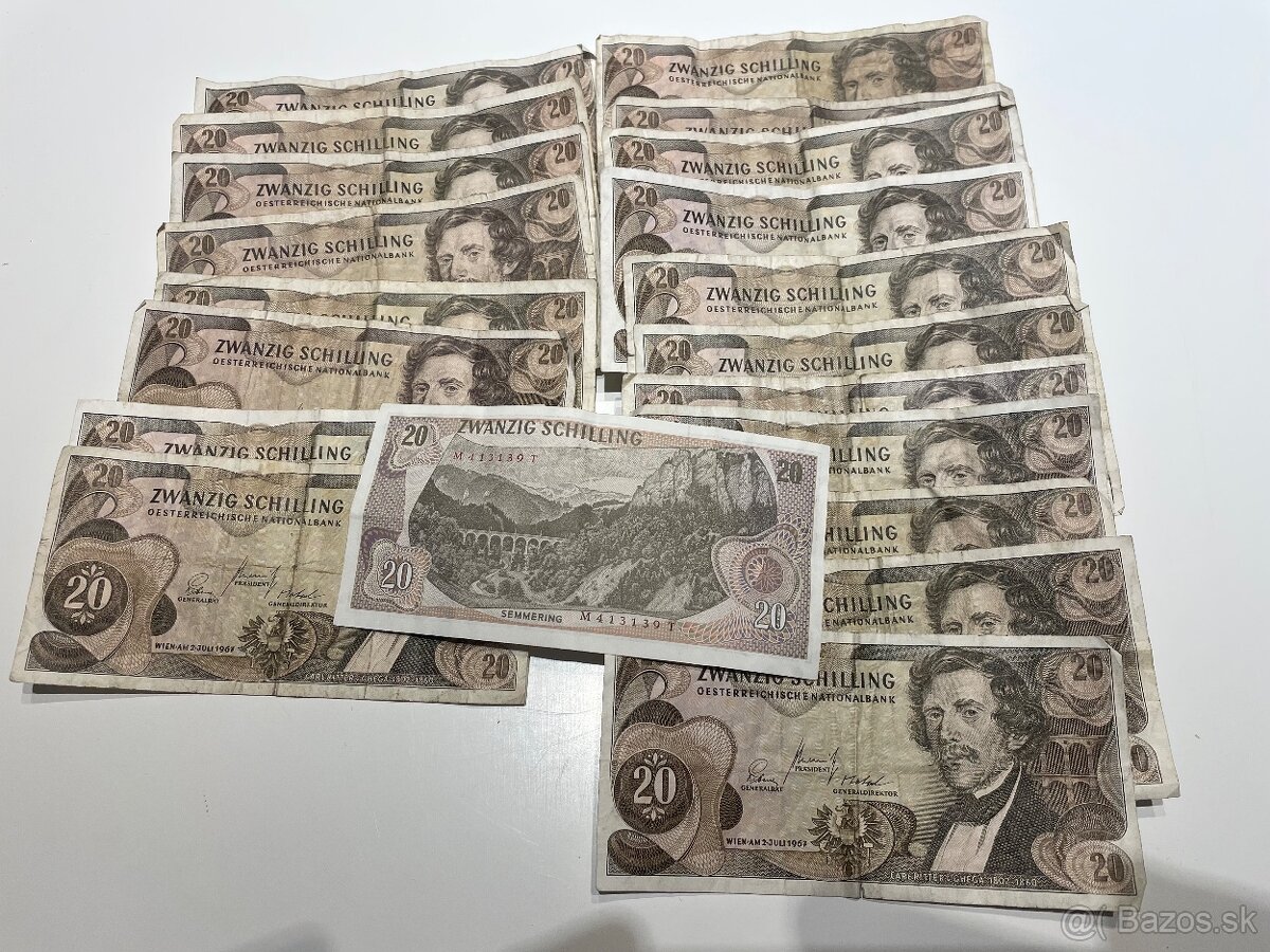 20 schilingove bankovky - 2