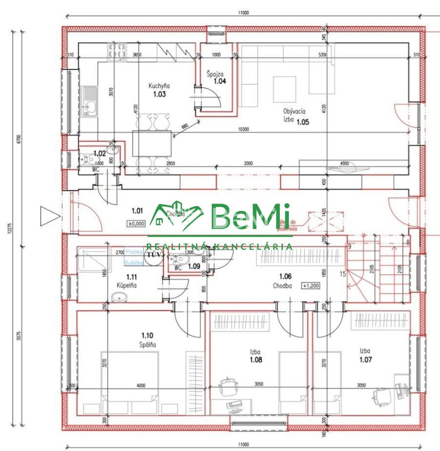 „ pod ZOBOROM“ Nitrianske Hrnčiarovce rodinný dom hrubá stav - 2