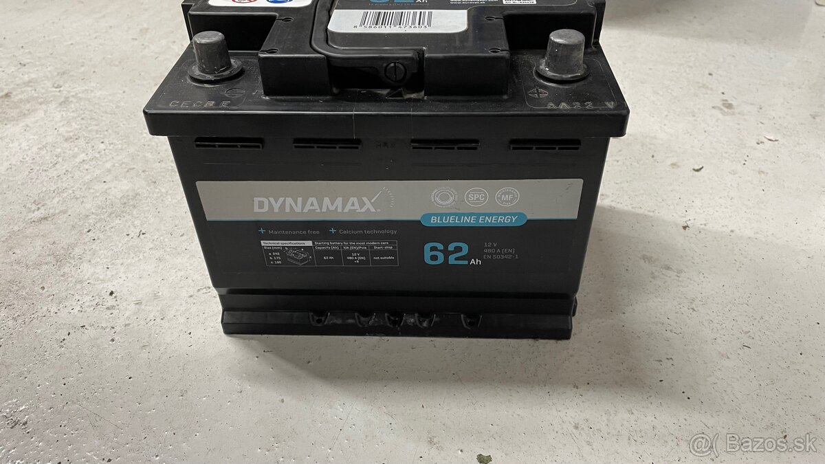 Používaná autobatéria 480A 62Ah - 2
