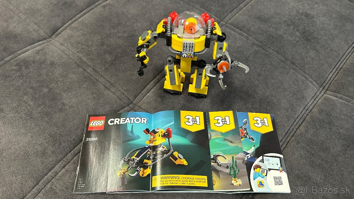 Lego Creator 31090 podvodny robot 3v1 - 2