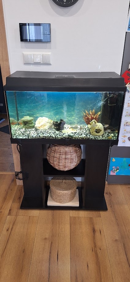 LED akvarijný set čierny 110 l s podstavcom - 2