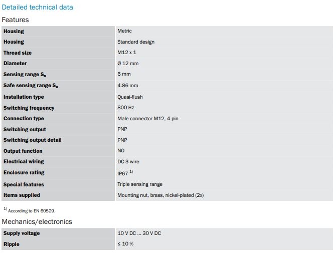 SICK IME12-06BPSZC0S - 2