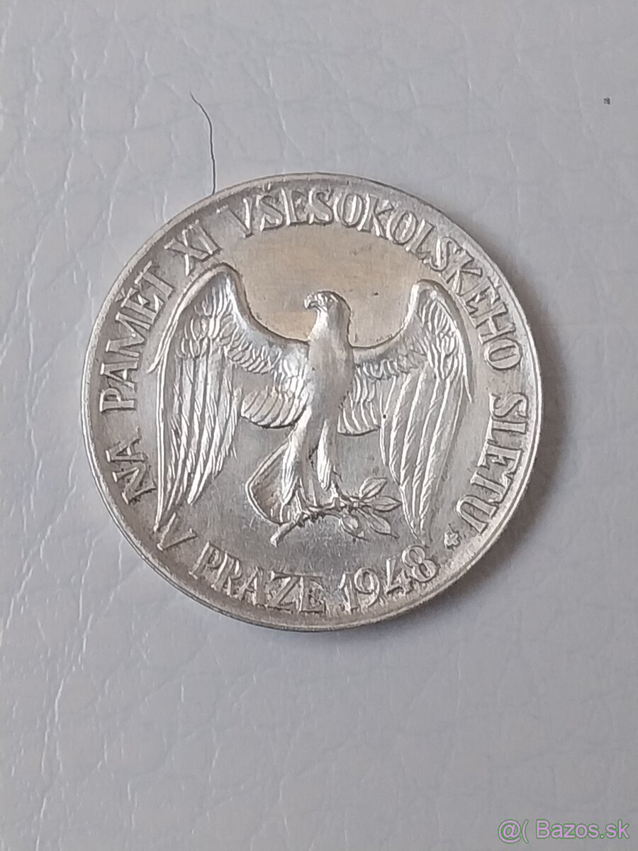 Mince strieborná medaila Všesokolsky slet - 2