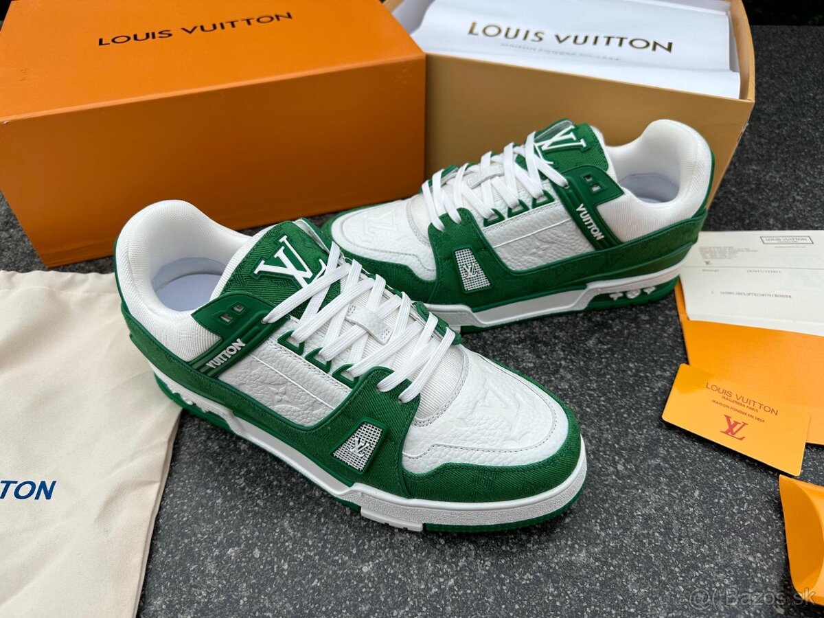 Louis Vuitton tenisky GREEN komplet balenie - 2