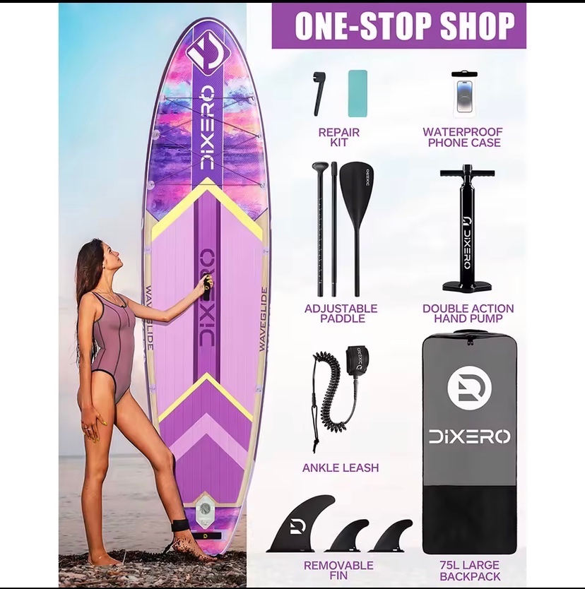 Veľký odolný dizajnový paddleboard,nosnosť 180kg,top výbava - 2