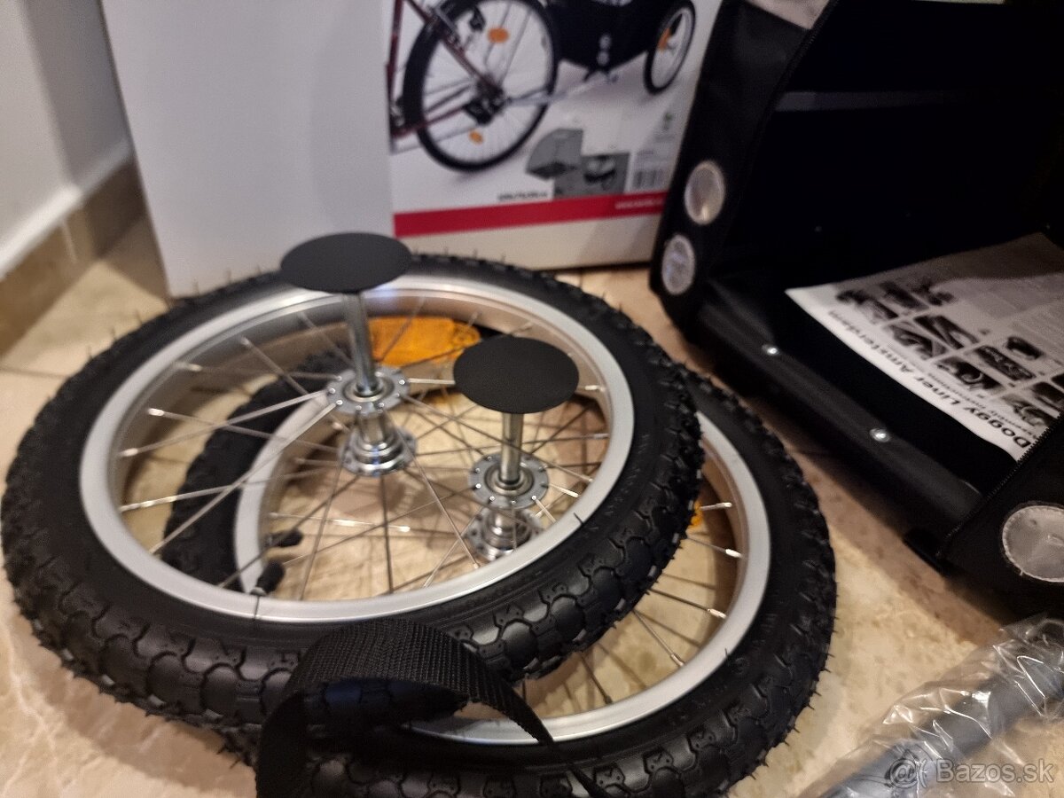 Vozik za bicykel pre psika do 20kg - novy,nepouzivany - 2