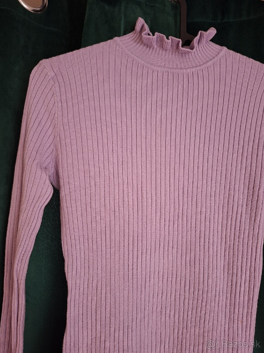 Fialové dlhé šaty, S - 2