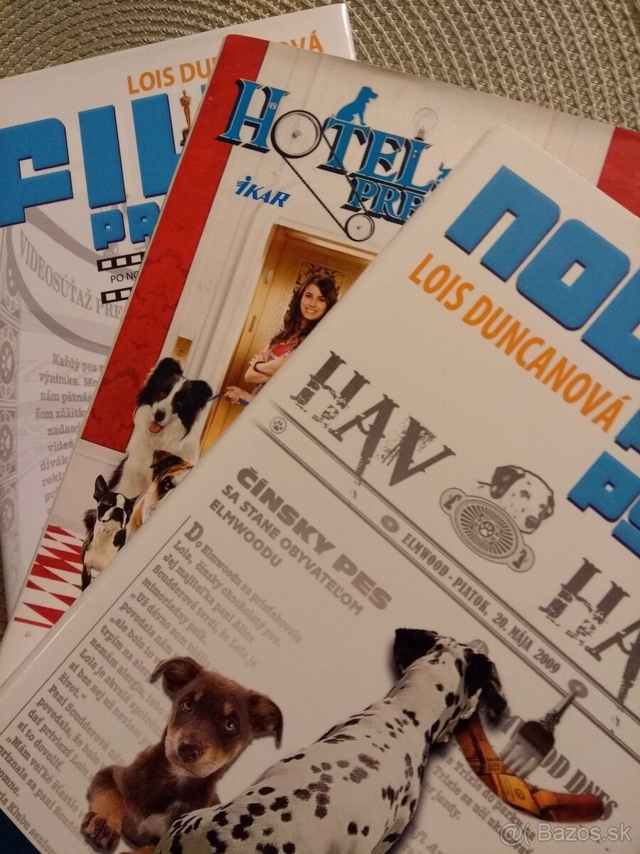 Séria 3ks Hotel pre psov+Noviny+Film a Pepierové mestá - 2