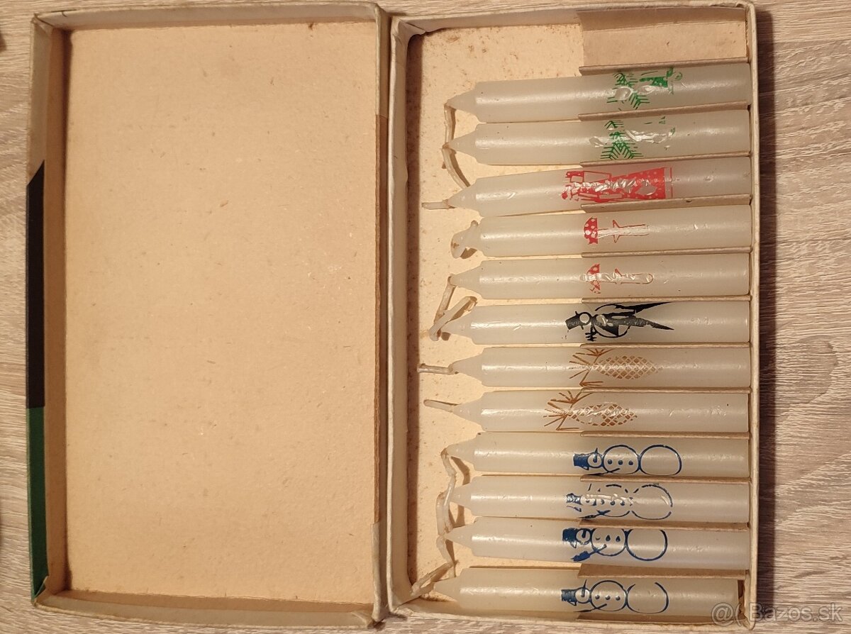 Retro vianočné sviečky - 2