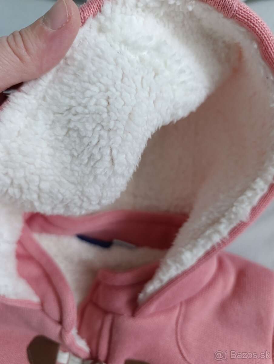 Teplá dievčenská bundička - 74/80 - 2