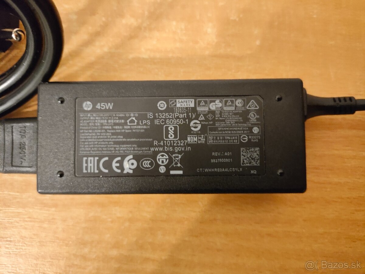 Originálny nabíjač HP 45W – modrý konektor 4.5 mm - 2