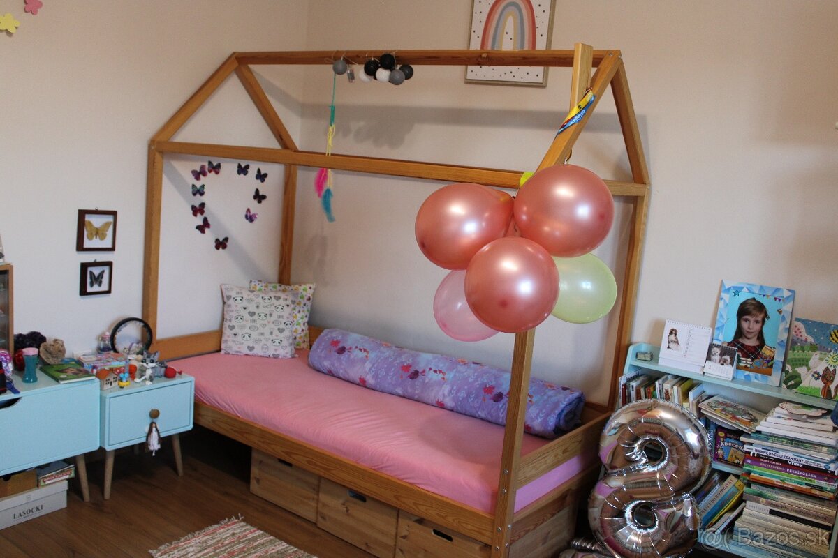 Detská domčeková posteľ Paul 180x80 - 2